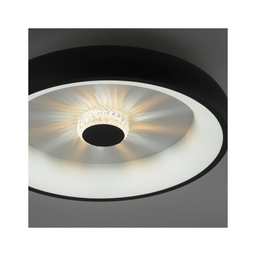 JUST LIGHT. 14384-18 - Iluminação de teto LED com regulação VERTIGO LED/29W/230V 2700-5000K preto + comando