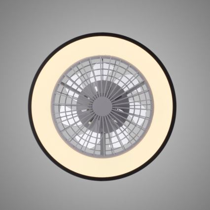 JUST LIGHT. 14447-18 - Ventilador de teto LED RGBW dimmerizável com luz LENO LED/44W/230V 3000-6500K diâmetro 48,6 cm branco + controlo remoto