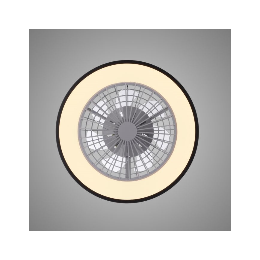 JUST LIGHT. 14447-18 - Ventilador de teto LED RGBW dimmerizável com luz LENO LED/44W/230V 3000-6500K diâmetro 48,6 cm branco + controlo remoto
