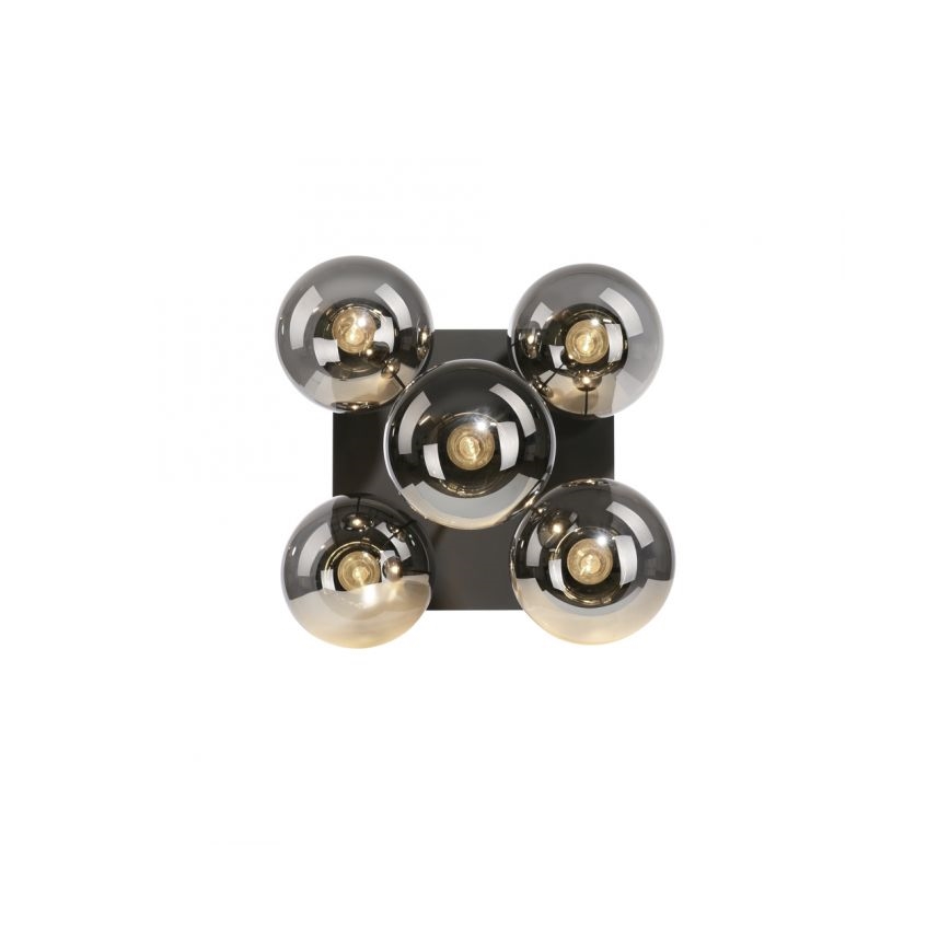 JUST LIGHT. 14602-18 - Candeeiro suspenso WIDOW 5xE14/25W/230V preto