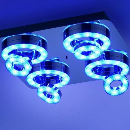 JUST LIGHT. 14662-17 - Foco LED RGBW com regulação TIM LOLASMART 4xLED/5,9/230V 2700-5000K + comando