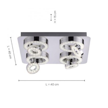 JUST LIGHT. 14662-17 - Foco LED RGBW com regulação TIM LOLASMART 4xLED/5,9/230V 2700-5000K + comando
