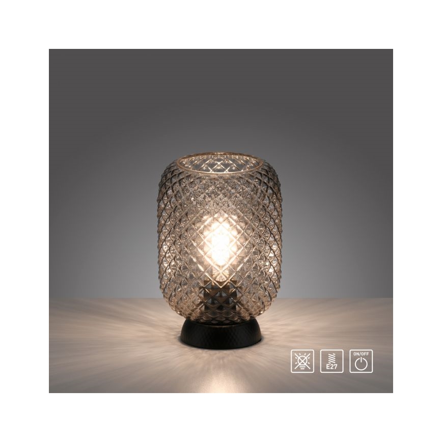 JUST LIGHT. 14906-18 - Candeeiro de mesa REISHI 1xE27/40W/230V preto