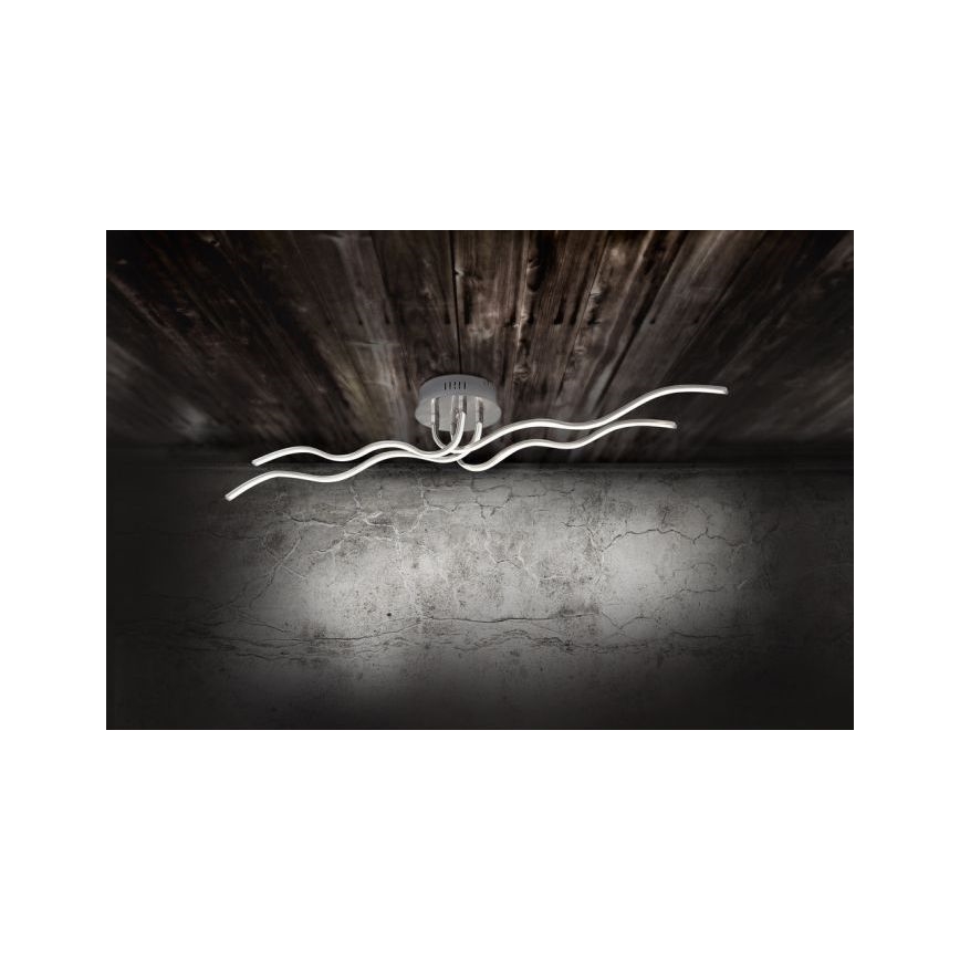 JUST LIGHT. 15126-55 - Candeeiro  integrado LED WAVE LED/29,4W/230V cromado mate
