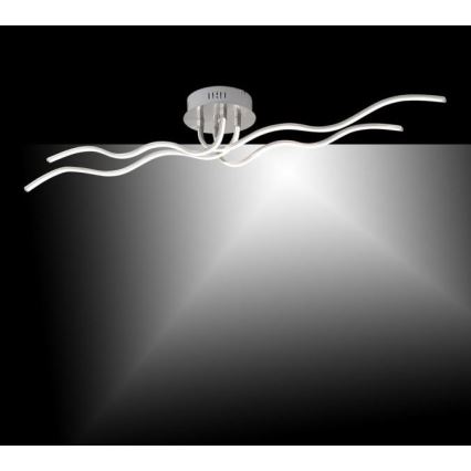 JUST LIGHT. 15126-55 - Candeeiro  integrado LED WAVE LED/29,4W/230V cromado mate