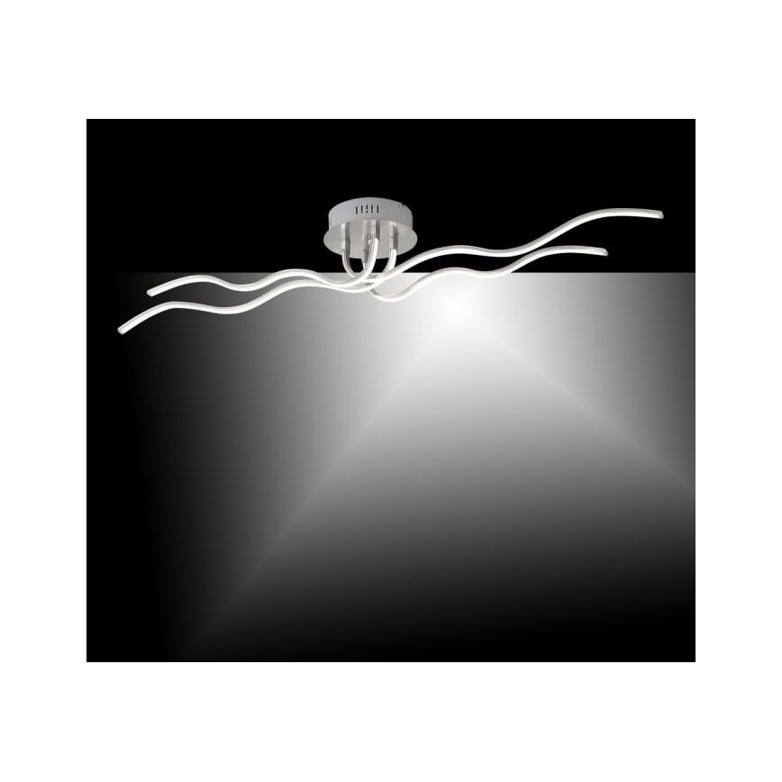JUST LIGHT. 15126-55 - Candeeiro  integrado LED WAVE LED/29,4W/230V cromado mate