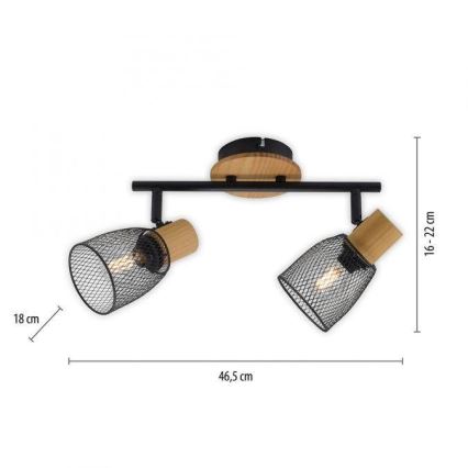 JUST LIGHT. 15192-79 - Foco TAMIS 2xE14/10W/230V