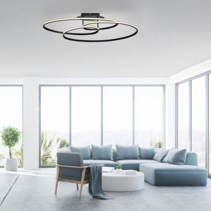 JUST LIGHT. 15321-18 - Iluminação de teto LED LUMACA LED/33W/230V preto