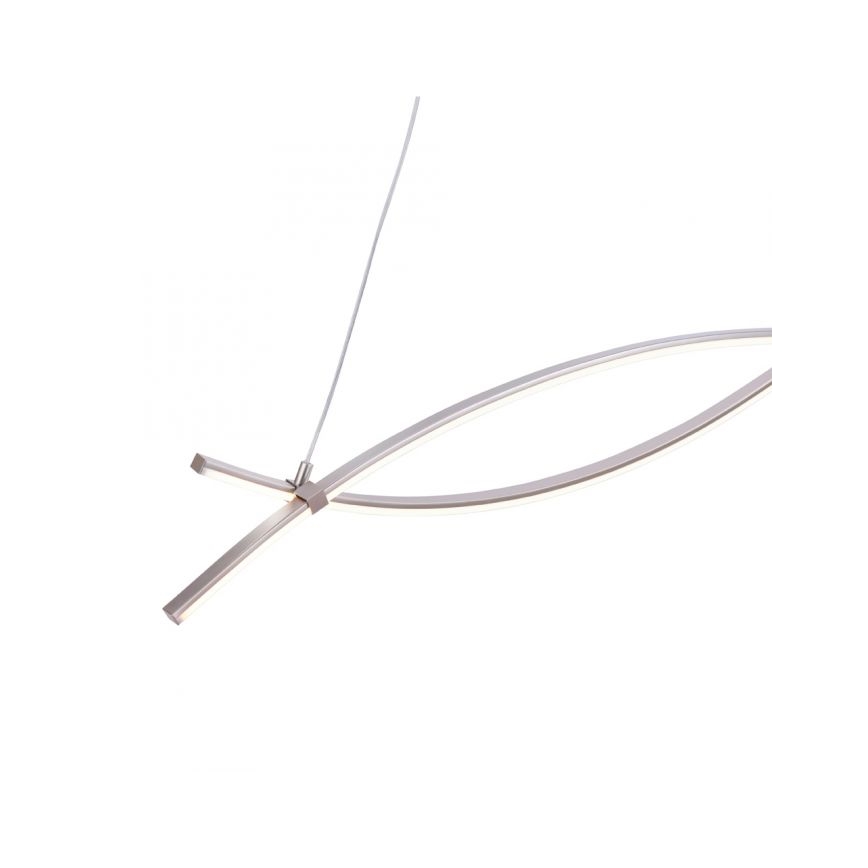 JUST LIGHT. 15382-55 - Candeeiro suspenso LED MAJA 2xLED/8,4W/230V cromado mate