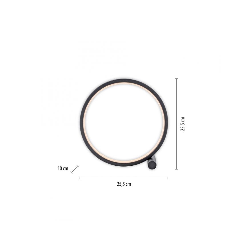 JUST LIGHT. 15395-18 - Candeeiro de mesa LED MINI RITUS LED/10,5W/230V preto