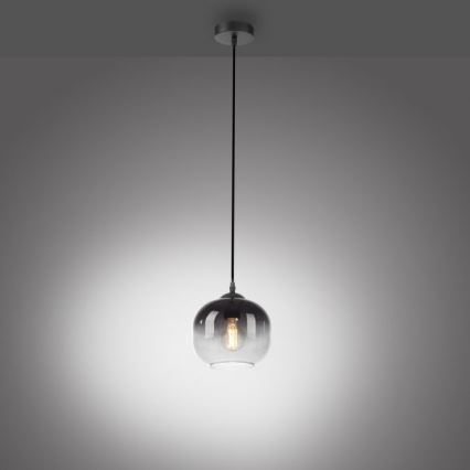 JUST LIGHT. 15420-18 - Candeeiro suspenso ZEA 1xE27/25W/230V preto