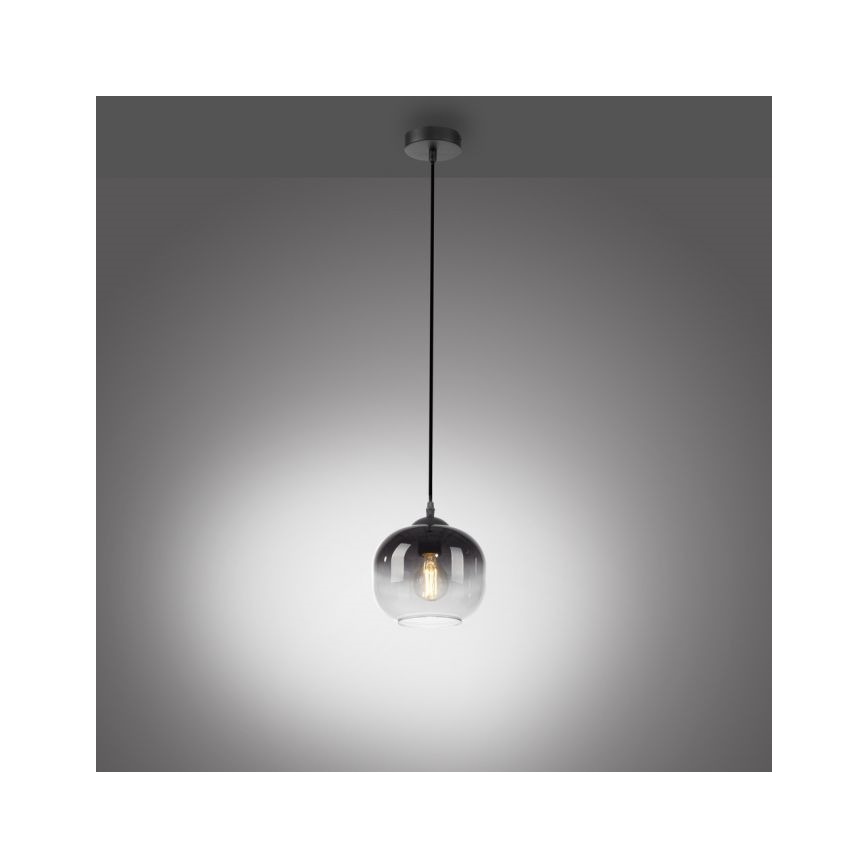 JUST LIGHT. 15420-18 - Candeeiro suspenso ZEA 1xE27/25W/230V preto