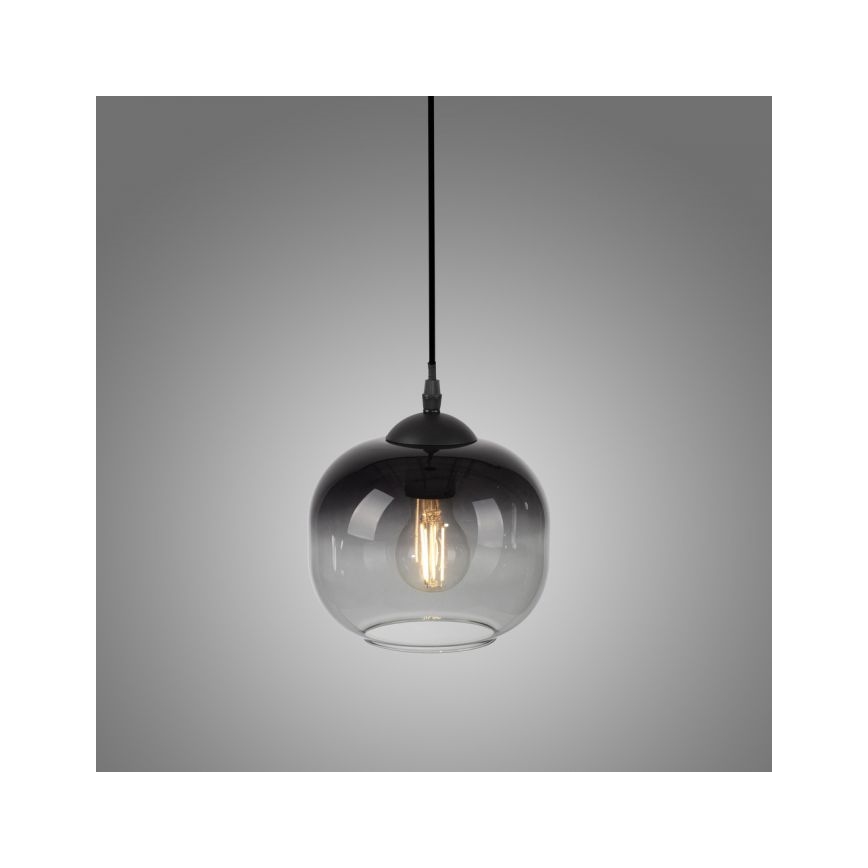 JUST LIGHT. 15420-18 - Candeeiro suspenso ZEA 1xE27/25W/230V preto