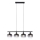 JUST LIGHT. 15421-18 - Candeeiro suspenso ZEA 4xE14/25W/230V preto