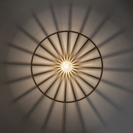 JUST LIGHT. 15636-60 - Iluminação de teto SPIKE 1xE27/40W/230V diâmetro 50 cm latão