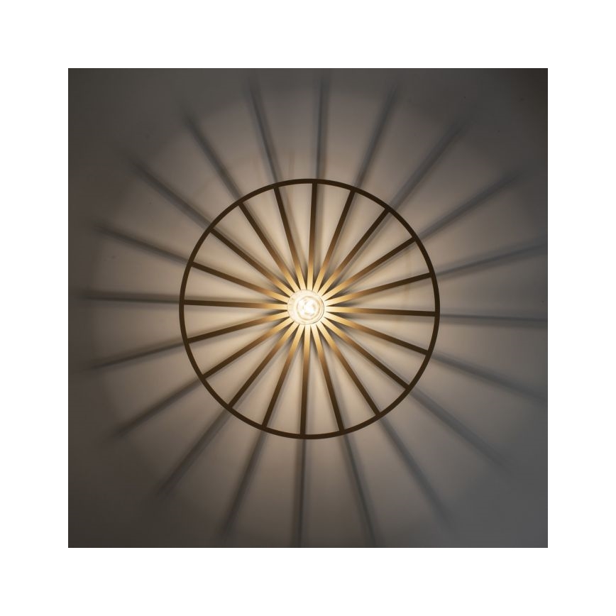 JUST LIGHT. 15636-60 - Iluminação de teto SPIKE 1xE27/40W/230V diâmetro 50 cm latão