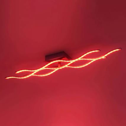 JUST LIGHT. 16266-55 - Iluminação de teto LED RGB com regulação LOLA WAVE LED/30W/230V 2700-5000K + comando
