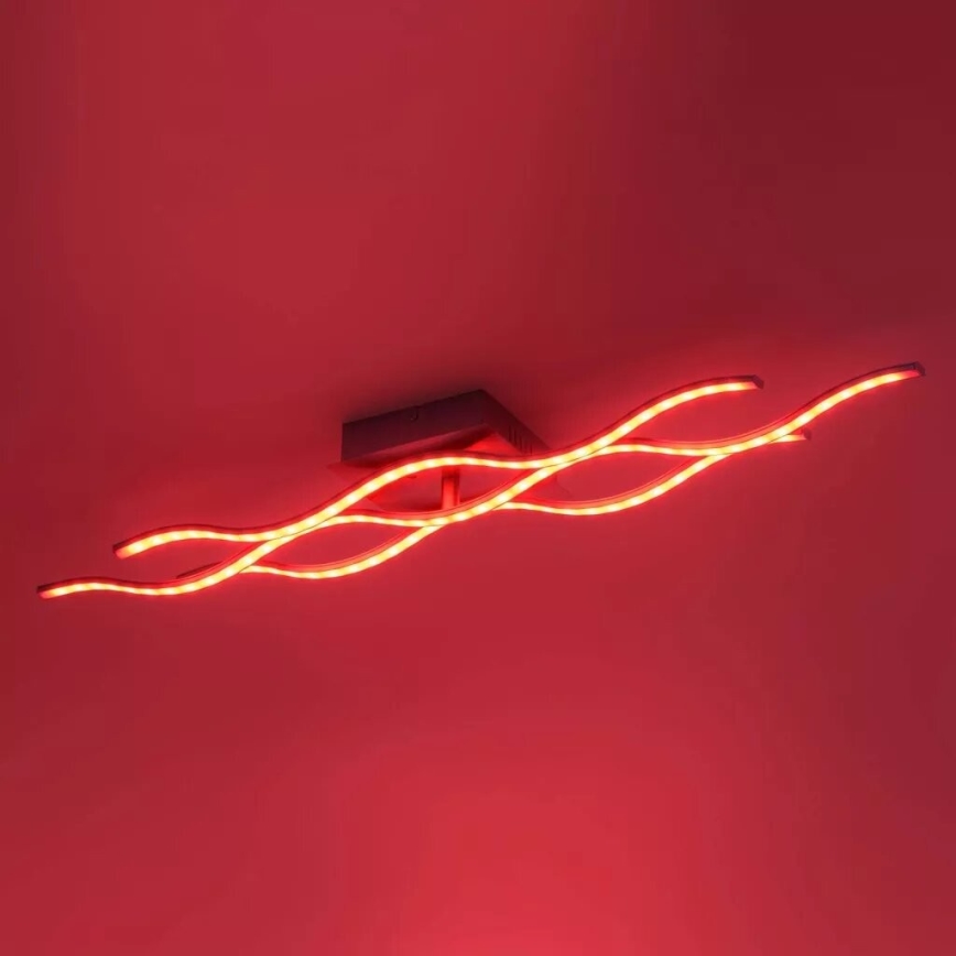 JUST LIGHT. 16266-55 - Iluminação de teto LED RGB com regulação LOLA WAVE LED/30W/230V 2700-5000K + comando