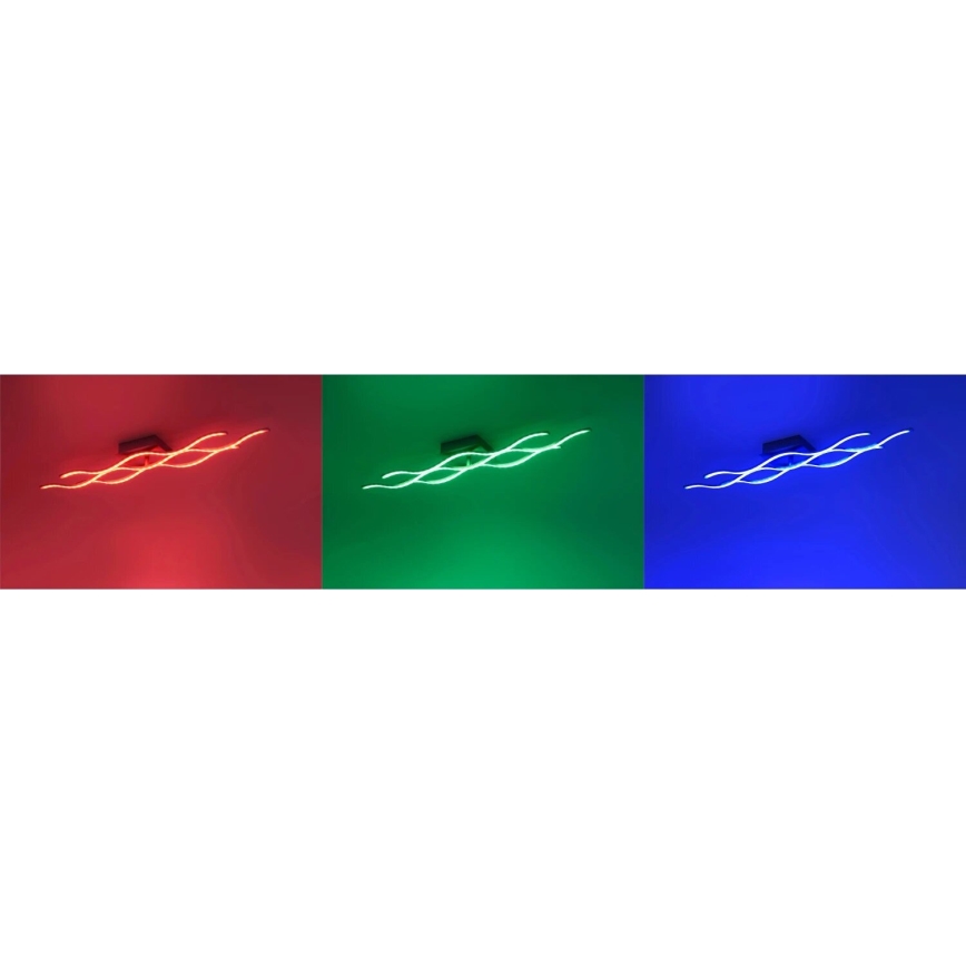 JUST LIGHT. 16266-55 - Iluminação de teto LED RGB com regulação LOLA WAVE LED/30W/230V 2700-5000K + comando