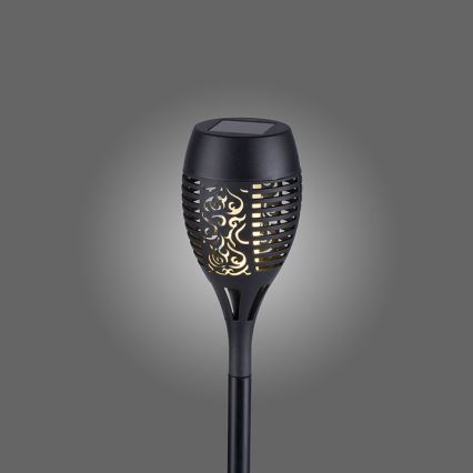 JUST LIGHT. 19106-18-3 - CONJUNTO 3x Iluminação solar LED FACKEL LED/0,24W/1,2V 200 mAh IP44 preto