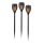 JUST LIGHT. 19106-18-3 - CONJUNTO 3x Iluminação solar LED FACKEL LED/0,24W/3,7V IP44 preto