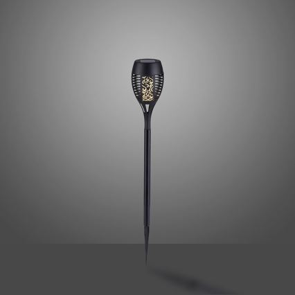 JUST LIGHT. 19106-18-3 - CONJUNTO 3x Iluminação solar LED FACKEL LED/0,24W/3,7V IP44 preto