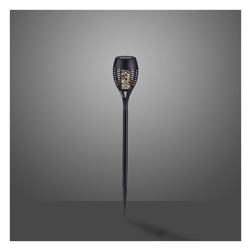 JUST LIGHT. 19106-18-3 - CONJUNTO 3x Iluminação solar LED FACKEL LED/0,24W/3,7V IP44 preto