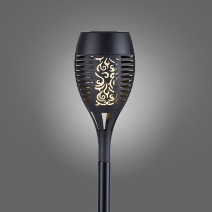 JUST LIGHT. 19106-18-3 - CONJUNTO 3x Iluminação solar LED FACKEL LED/0,24W/3,7V IP44 preto