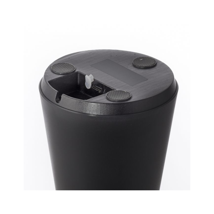 JUST LIGHT. 19260-18 - LED Regulação táctil exterior candeeiro ABERA LED/3W/3,7V 2000 mAh USB IP54 preto