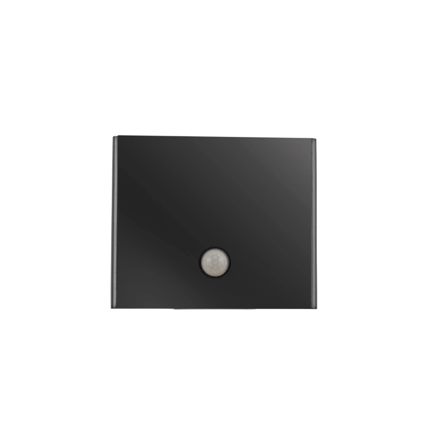 JUST LIGHT. 19471-18 - LED Iluminação de parede exterior com sensor AMIN 2xLED/1,25W/3,7V 4400mAh IP44 preto