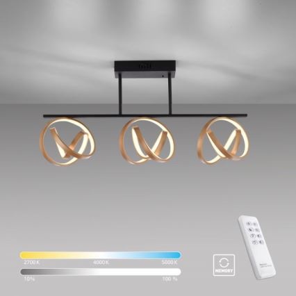 JUST LIGHT. 6245-18 - Candeeiro integrado LED com regulação LOOP 3xLED/11W/230V 2700-5000K + comando