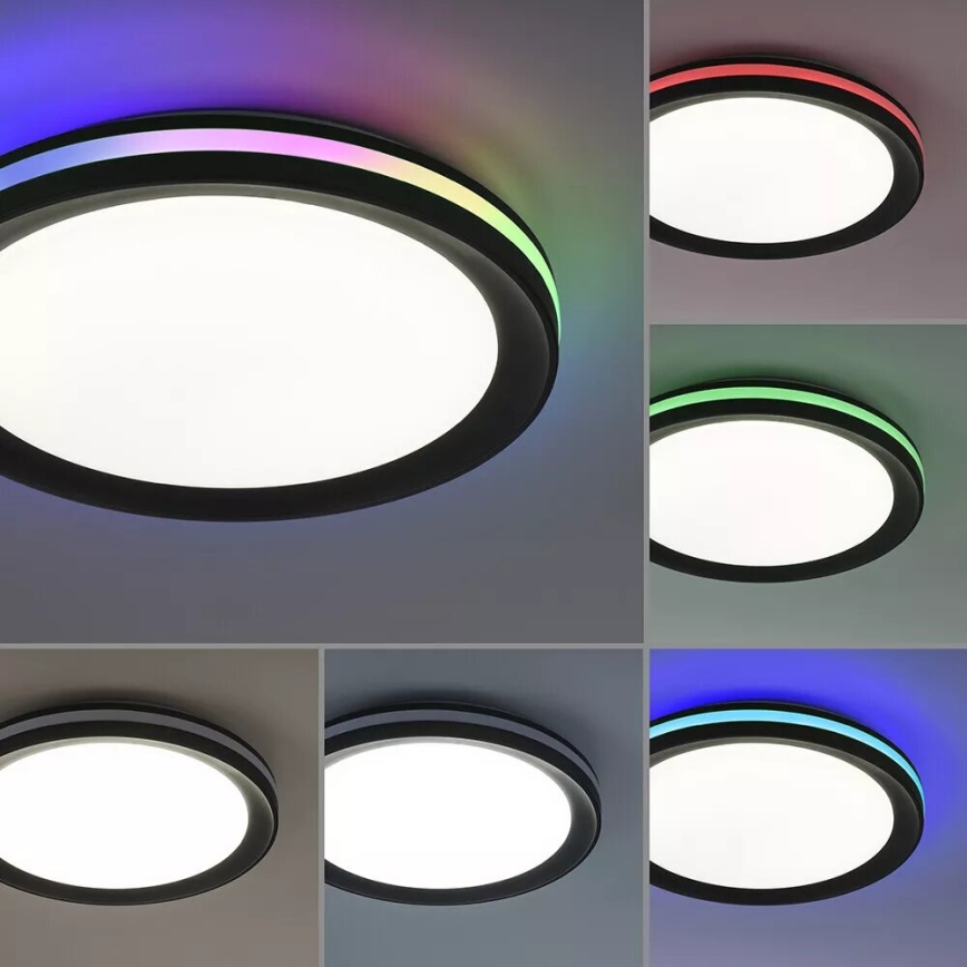 JUST LIGHT. 7509018 - Iluminação de teto LED RGBW com regulação GANGES LED/24W/230V 2700-5000K + comando