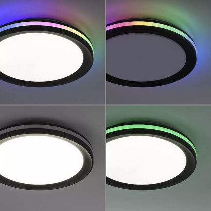 JUST LIGHT. 7509018 - Iluminação de teto LED RGBW com regulação GANGES LED/24W/230V 2700-5000K + comando
