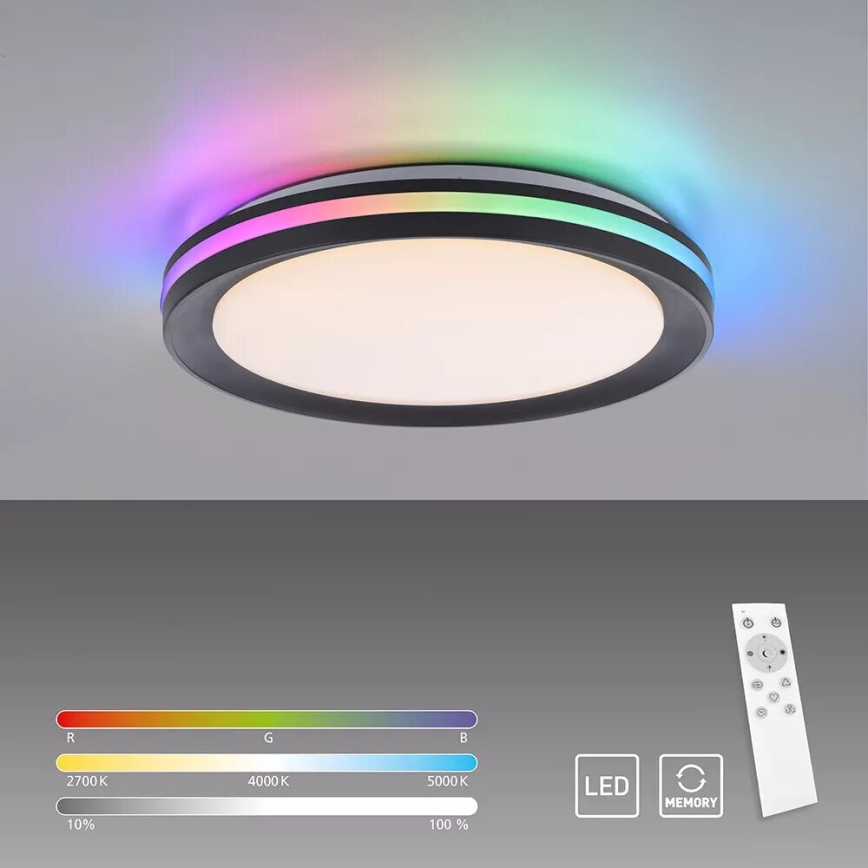 JUST LIGHT. 7509018 - Iluminação de teto LED RGBW com regulação GANGES LED/24W/230V 2700-5000K + comando