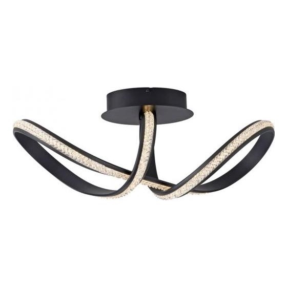 JUST LIGHT. 8475-18 - Candeeiro integrado LED com regulação BRILLA LED/29W/230V preto