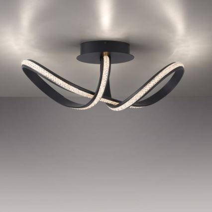 JUST LIGHT. 8475-18 - Candeeiro integrado LED com regulação BRILLA LED/29W/230V preto