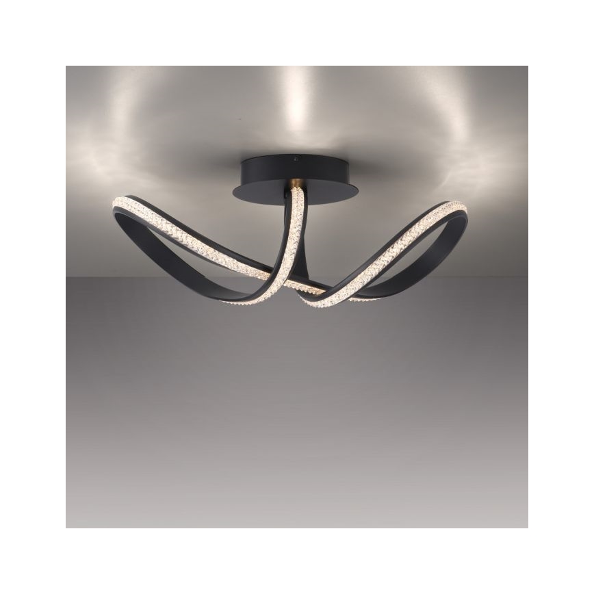JUST LIGHT. 8475-18 - Candeeiro integrado LED com regulação BRILLA LED/29W/230V preto