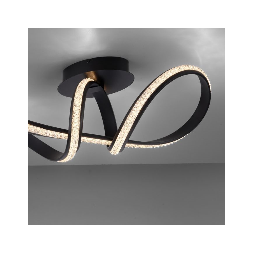 JUST LIGHT. 8475-18 - Candeeiro integrado LED com regulação BRILLA LED/29W/230V preto