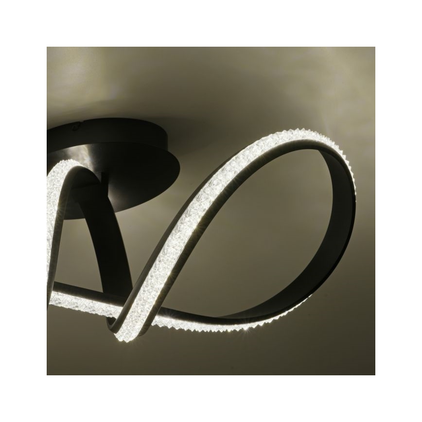 JUST LIGHT. 8475-18 - Candeeiro integrado LED com regulação BRILLA LED/29W/230V preto