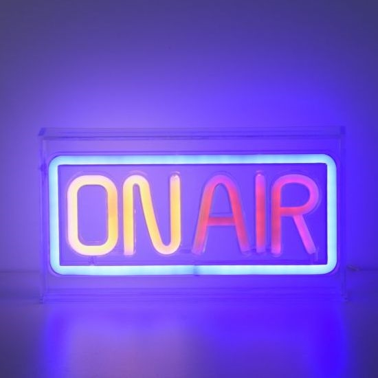 JUST LIGHT. 85013-70 - Decoração de mesa LED NEON LED/4W/5V On Air