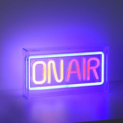 JUST LIGHT. 85013-70 - Decoração de mesa LED NEON LED/4W/5V On Air