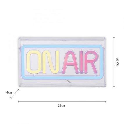 JUST LIGHT. 85013-70 - Decoração de mesa LED NEON LED/4W/5V On Air