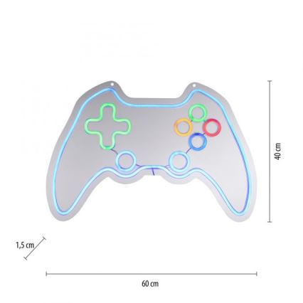 JUST LIGHT. 85022-70 - Decoração de parede LED com néons NEON 1xLED/6,5W/5V gamer