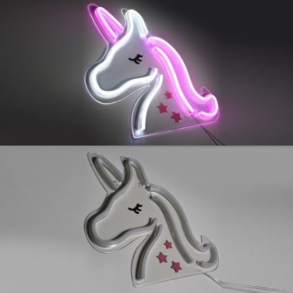 JUST LIGHT. 85025-70 - Decoração de parede LED com néons NEON LED/6,5W/5V unicórnio