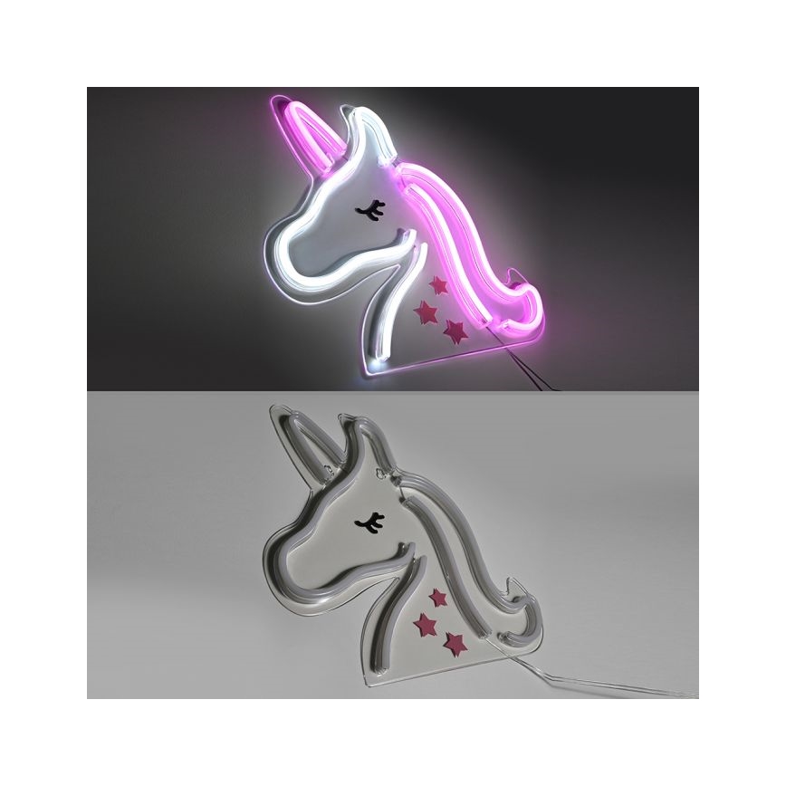 JUST LIGHT. 85025-70 - Decoração de parede LED com néons NEON LED/6,5W/5V unicórnio