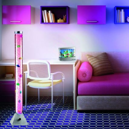 JUST LIGHT. 85106-55 - Candeeiro de pé decorativo LED RGB AVA 12xLED/0,06W/230V