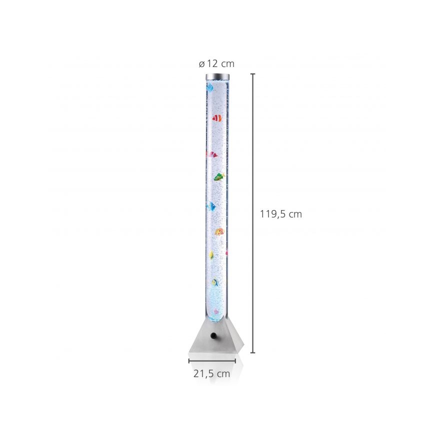 JUST LIGHT. 85106-55 - Candeeiro de pé decorativo LED RGB AVA 12xLED/0,06W/230V