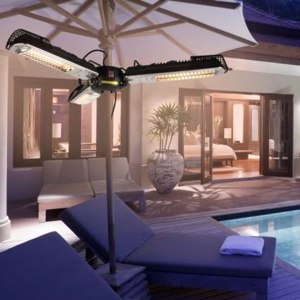 JUST LIGHT. 99513-18 - Elemento de aquecimento exterior GLOW 3x650W/1300W/2000W/230V IP34