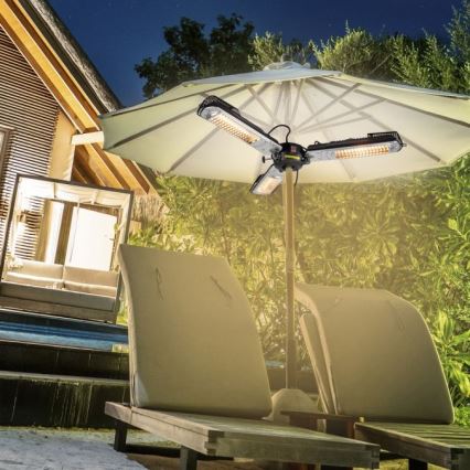 JUST LIGHT. 99513-18 - Elemento de aquecimento exterior GLOW 3x650W/1300W/2000W/230V IP34