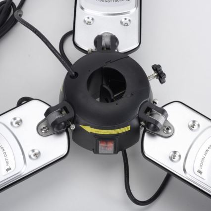 JUST LIGHT. 99513-18 - Elemento de aquecimento exterior GLOW 3x650W/1300W/2000W/230V IP34